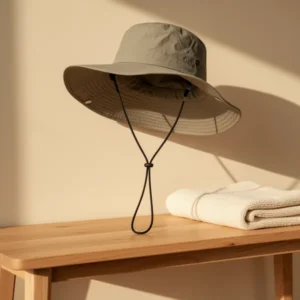 Wide Brim Waterproof Bucket Rain Hat for Women
