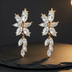 ATIMIGO Elegant Rhinestone Dangle Earrings