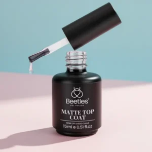 Beetles Matte Gel Top Coat, 15 ml, 3 Pieces