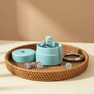 Lion Latch Travel Jewelry Box