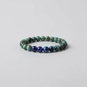 FIRAZIO 8mm Gemstones Beaded Stretch Bracelet for Women, 12 Pieces