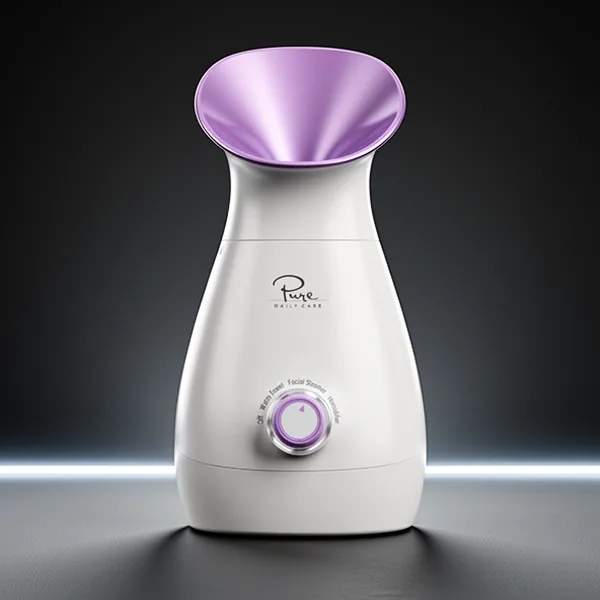 NanoSteamer Large 3-in-1 Nano Ionic Facial Steamer with Precise Temp, 5 Pieces, Lilac
