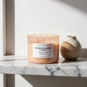Raspberry Strawberry Vanilla Candle, 15.8 oz