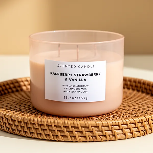 Raspberry Strawberry Vanilla Candle, 15.8 oz