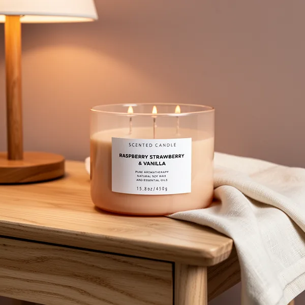 Raspberry Strawberry Vanilla Candle, 15.8 oz