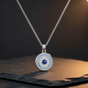 JSGEMSLEE White Gold-Tone 14K Gold Plated Necklaces for Women