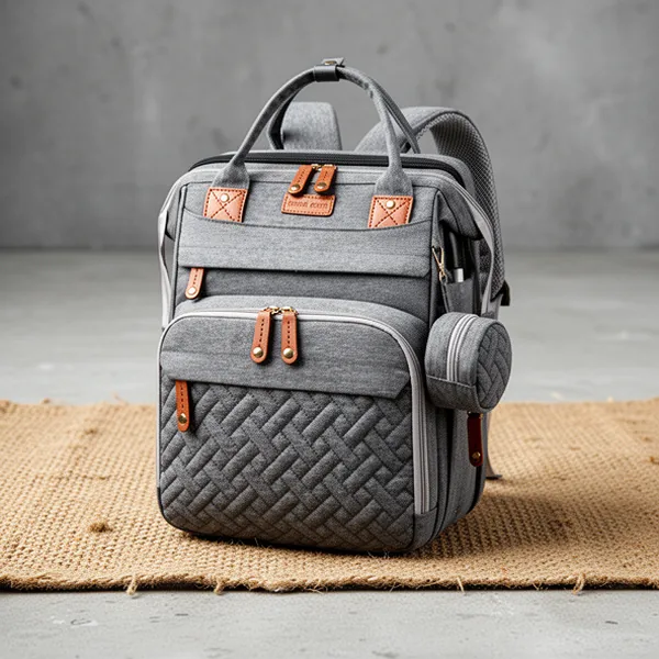 Astro Alan Baby Diaper Bag with Changing Station, Grey
