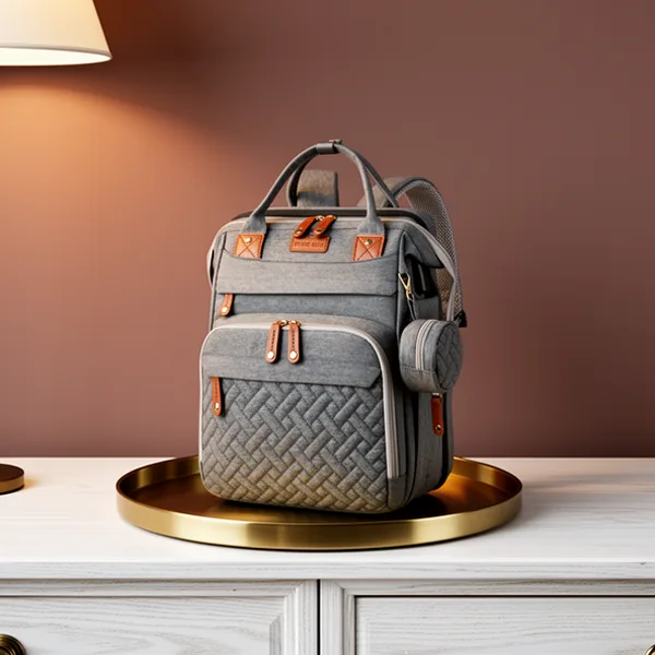 Astro Alan Baby Diaper Bag with Changing Station, Grey