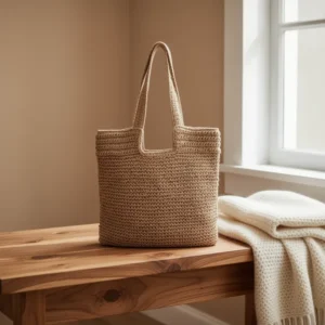 Straw Beach Tote Bag