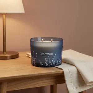 White Sage Sea Salt 3 Wick Jar Candle, 14.5 oz