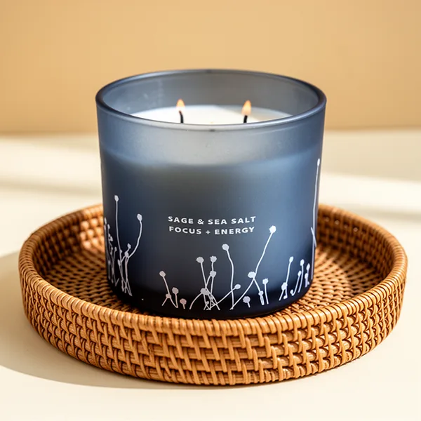 White Sage Sea Salt 3 Wick Jar Candle, 14.5 oz