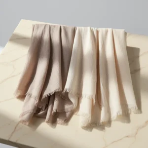 Harewom Soft Lightweight Gauze Linen-Feel Shawl