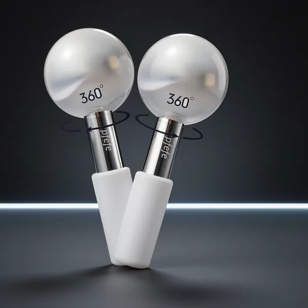 360 Rotating Ice Globes for Face Eyes Facials Cold Roller for Puffy