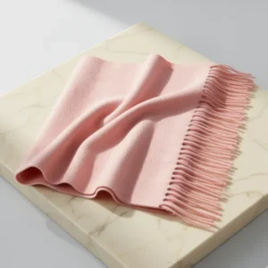 Villand Pure 100% Cashmere Scarf with Fringed Edges