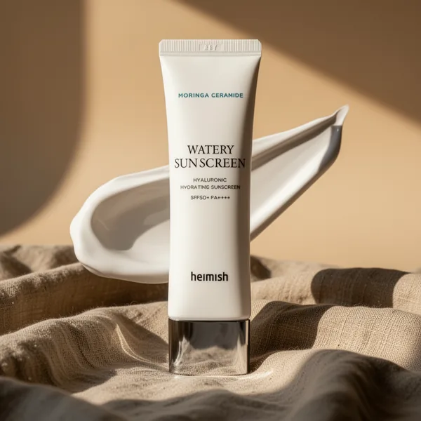 HEIMISH Moringa Ceramide Hyaluronic Hydrating Watery Sunscreen, 1.7 fl oz