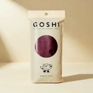 GOSHI Exfoliating Shower Towel, Red