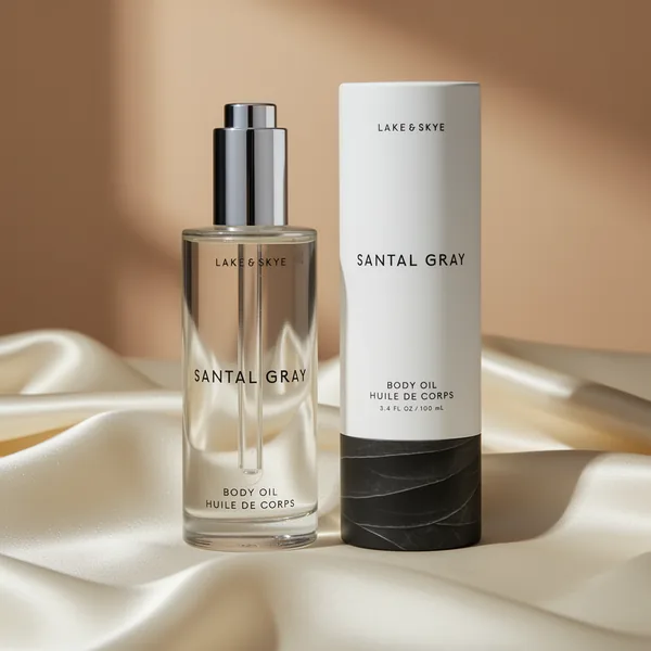 Lake & Skye Santal Gray Body Oil, 3.4 fl oz