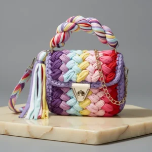 Chunky Yarn Knit Crochet Tote