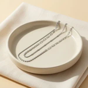 MBW Sterling Silver Simple Thin Bracelets for Women
