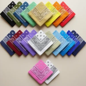 Tergy 16- Unisex Paisley Bandanas, 30 Pieces