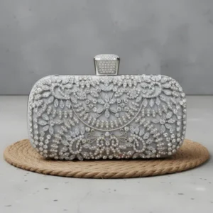Covelin Women's Rhinestone Decorated Evening Bag