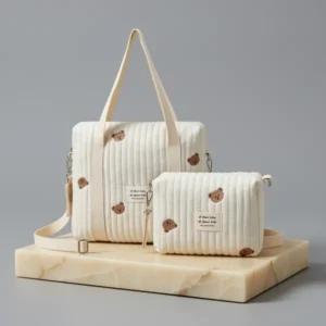 Paterr Quilted Diaper Bag, 2 Pieces