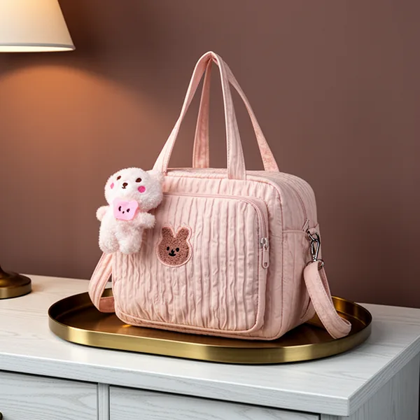 Lushandy Baby Diaper Bag, Pink