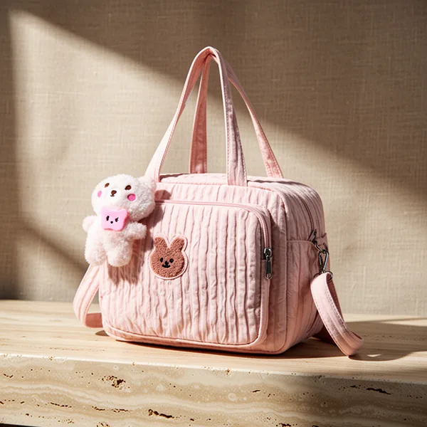 Lushandy Baby Diaper Bag, Pink