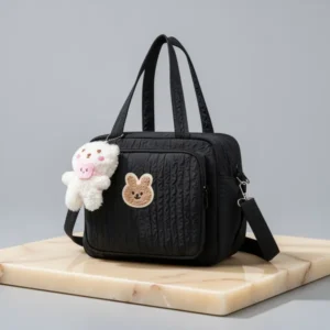 Lushandy Baby Diaper Bag, Black