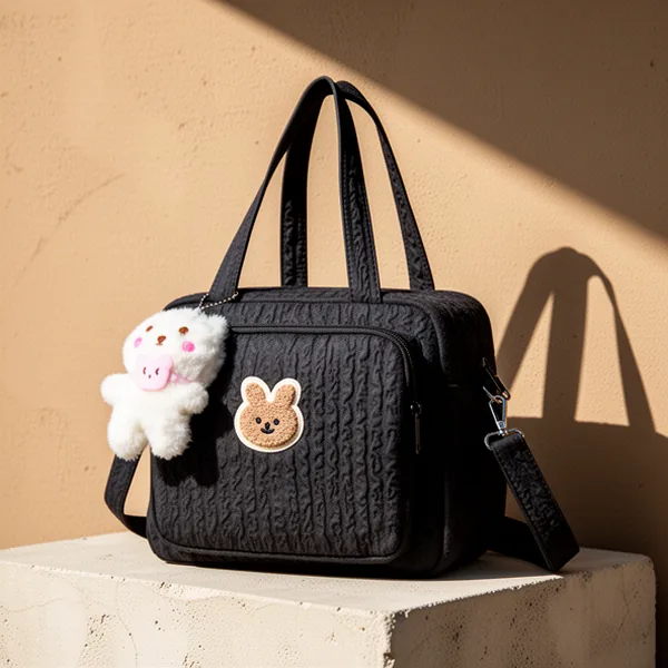 Lushandy Baby Diaper Bag, Black