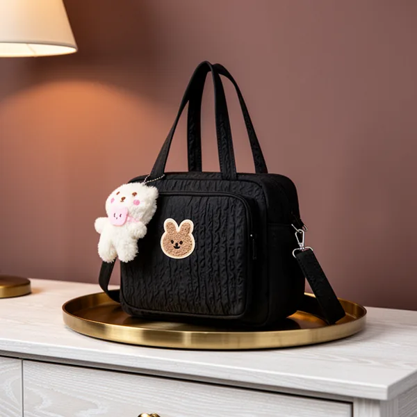 Lushandy Baby Diaper Bag, Black
