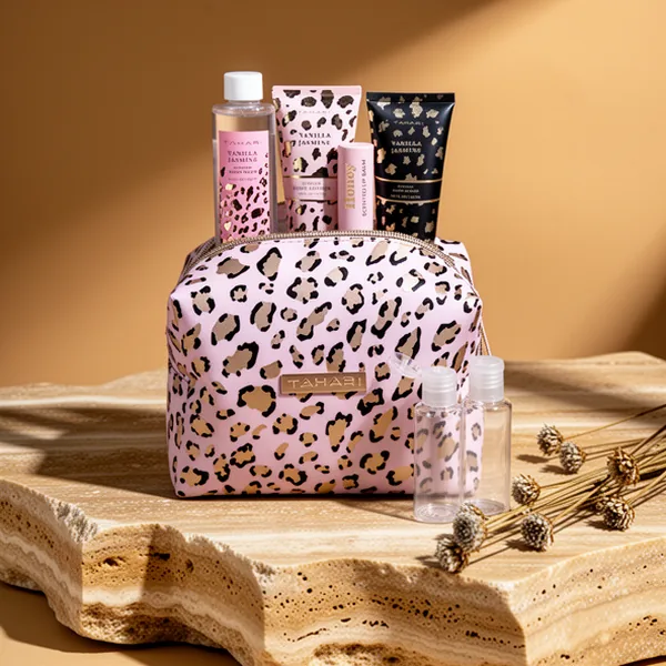 Tahari Vanilla Jasmine Spa Gift Set for Women, Leopard