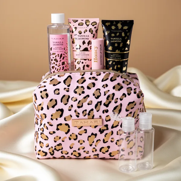 Tahari Vanilla Jasmine Spa Gift Set for Women, Leopard