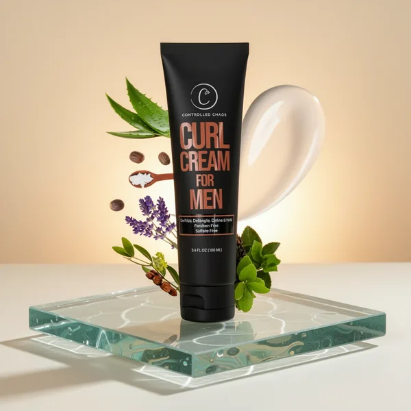 Controlled Chaos Curl Cream for Men, 3.4 oz