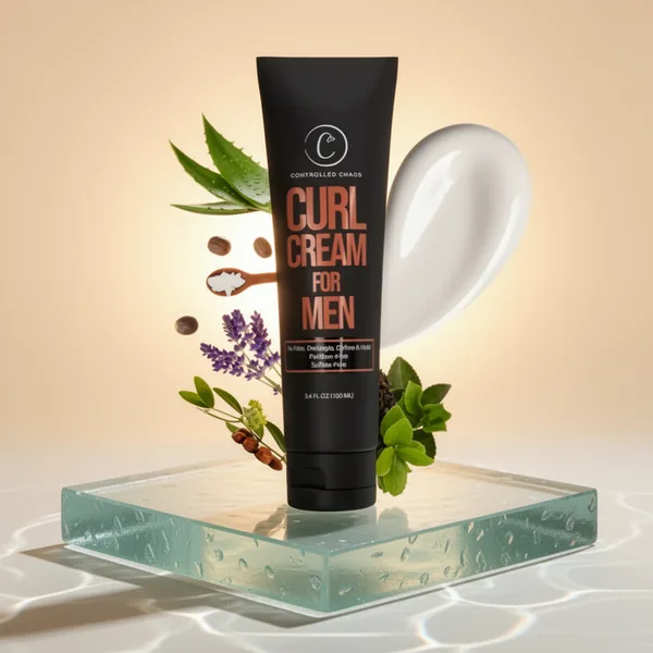 Controlled Chaos Curl Cream for Men, 3.4 oz