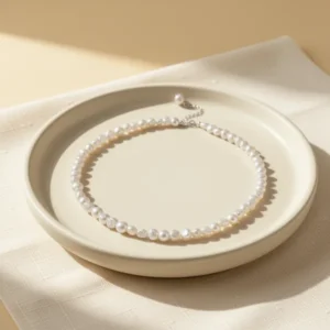 Freshwater Baroque Pearls Strand Choker Necklaces for Women