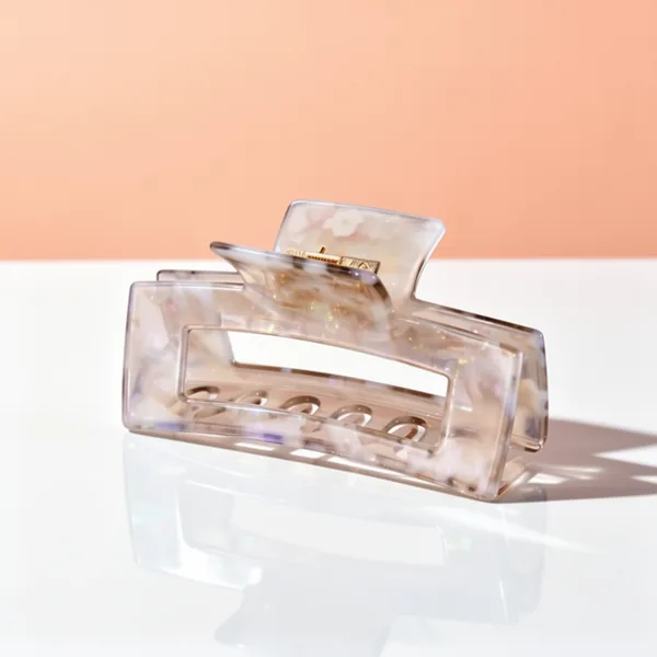 Large Cellulose Acetate Hair Claw, 2-Pack