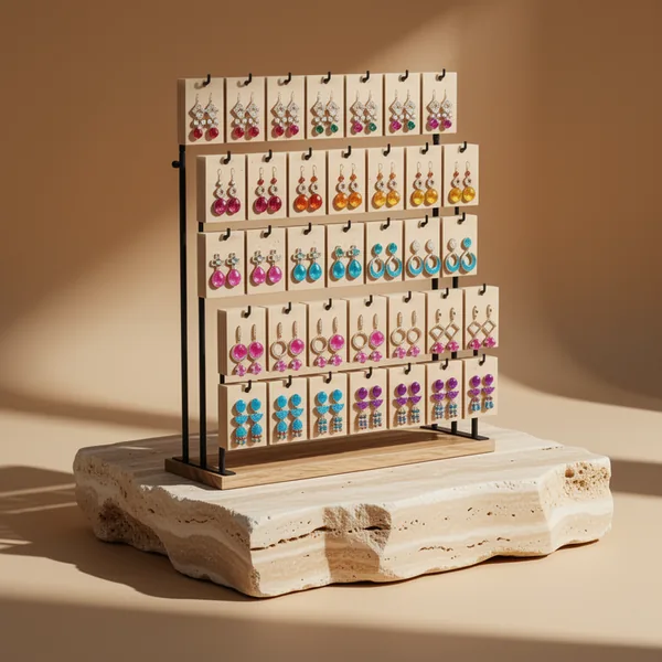 ORLESS Jewelry Display for Vendors 35 Hooks Earring Display Stand