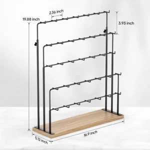 ORLESS Jewelry Display for Vendors 35 Hooks Earring Display Stand