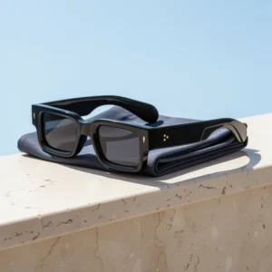 EYLRIM Thick Frame Square Sunglasses for Women