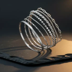 Kyerlyn Silver-Tone Bracelets for Women