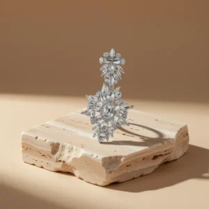 Silver-Tone Chandelier Earrings for Women
