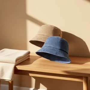 XURIGOX Washed Cotton Bucket Hat, 3 Pieces