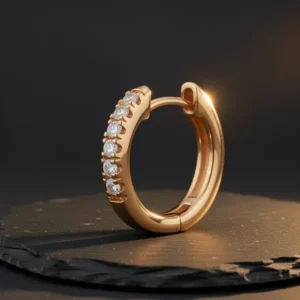 MIDEEO Gold-Tone/Sliver Chunky Hoop Earrings