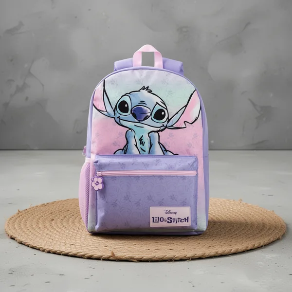 Disney Lilo & Stitch Girls Purple Pink Backpack