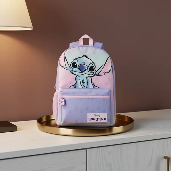 Disney Lilo & Stitch Girls Purple Pink Backpack