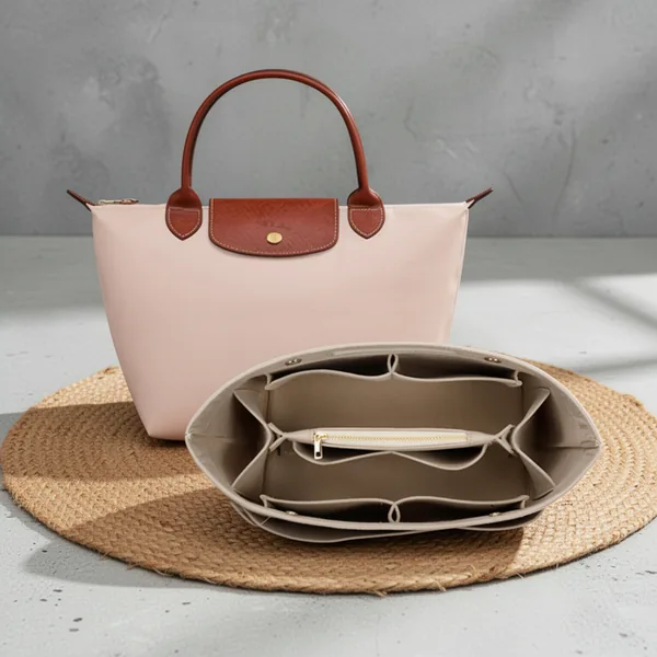 Purse Organizer Insert, Beige