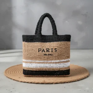 Large Straw Beach Bag for Women