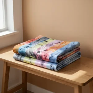 Scarves for Women Ladies Lightweight Silk Gorgeous Floral Pattern, 6 Pieces