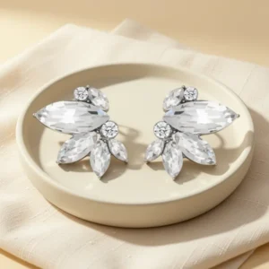 Large Rhinestone Stud Earrings for Women